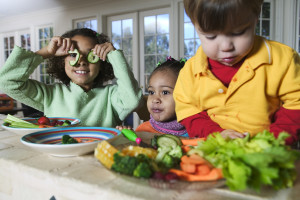 Children with Vegetables1