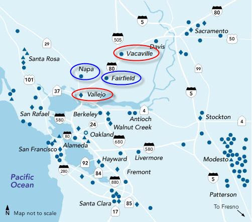 kaiser permanente locations california map