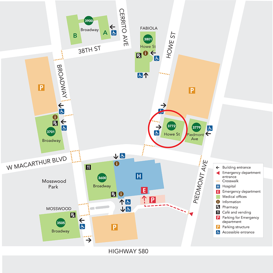 Oakland Medical Center - Campus Map - Kaiser Permanente ...