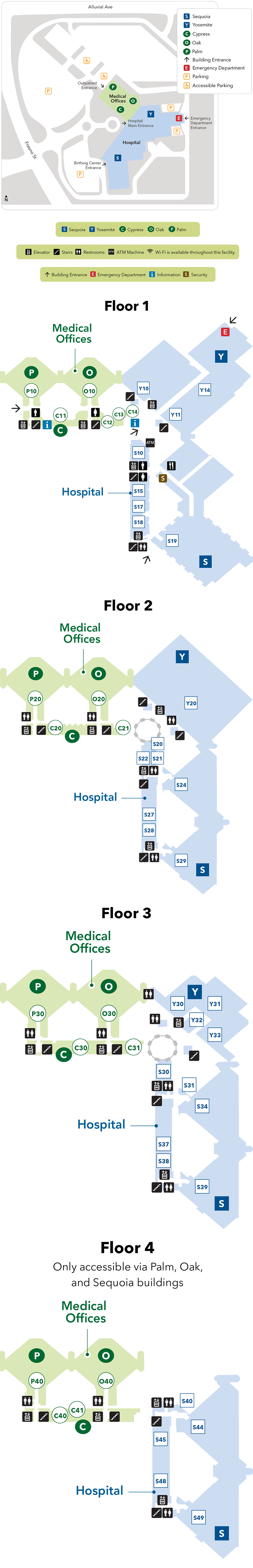 Fresno Medical Center Map