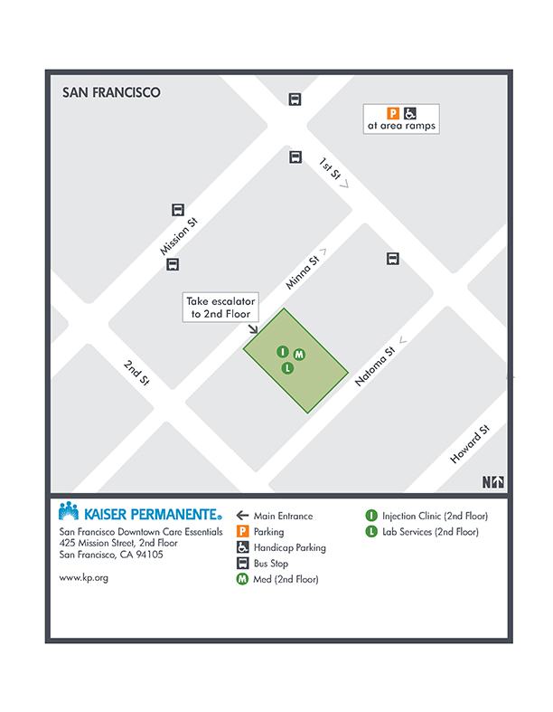 SF Downtown Care Essentials Map