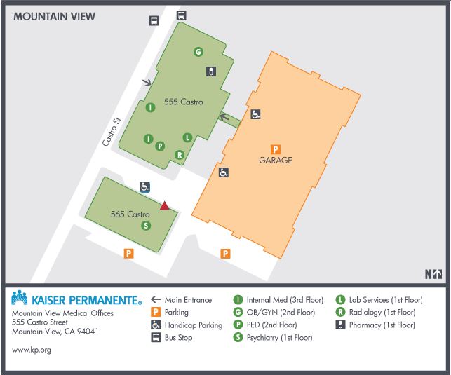 Mountain View Campus Map