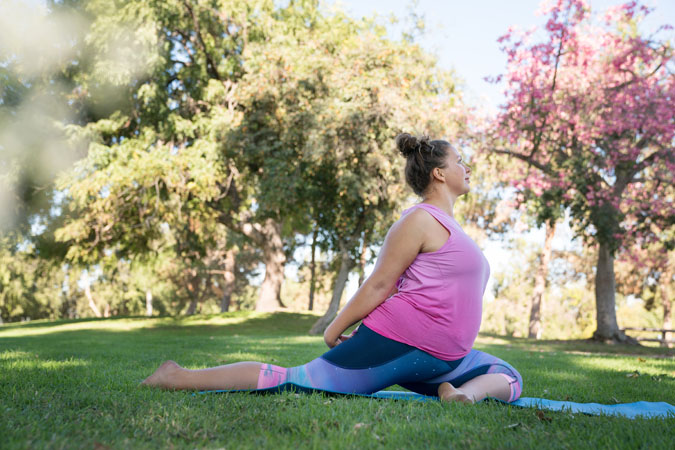 Kaiser Permanente photo of woman stretching