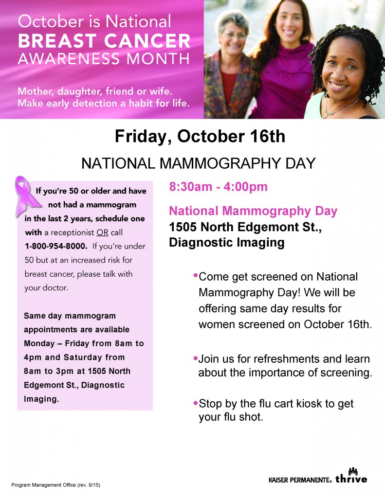 National Mammography Day Los Angeles