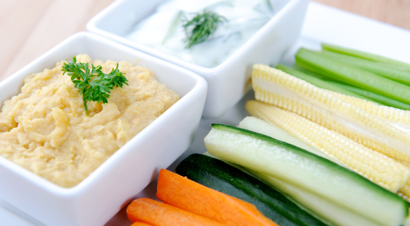 Vegetables and dips